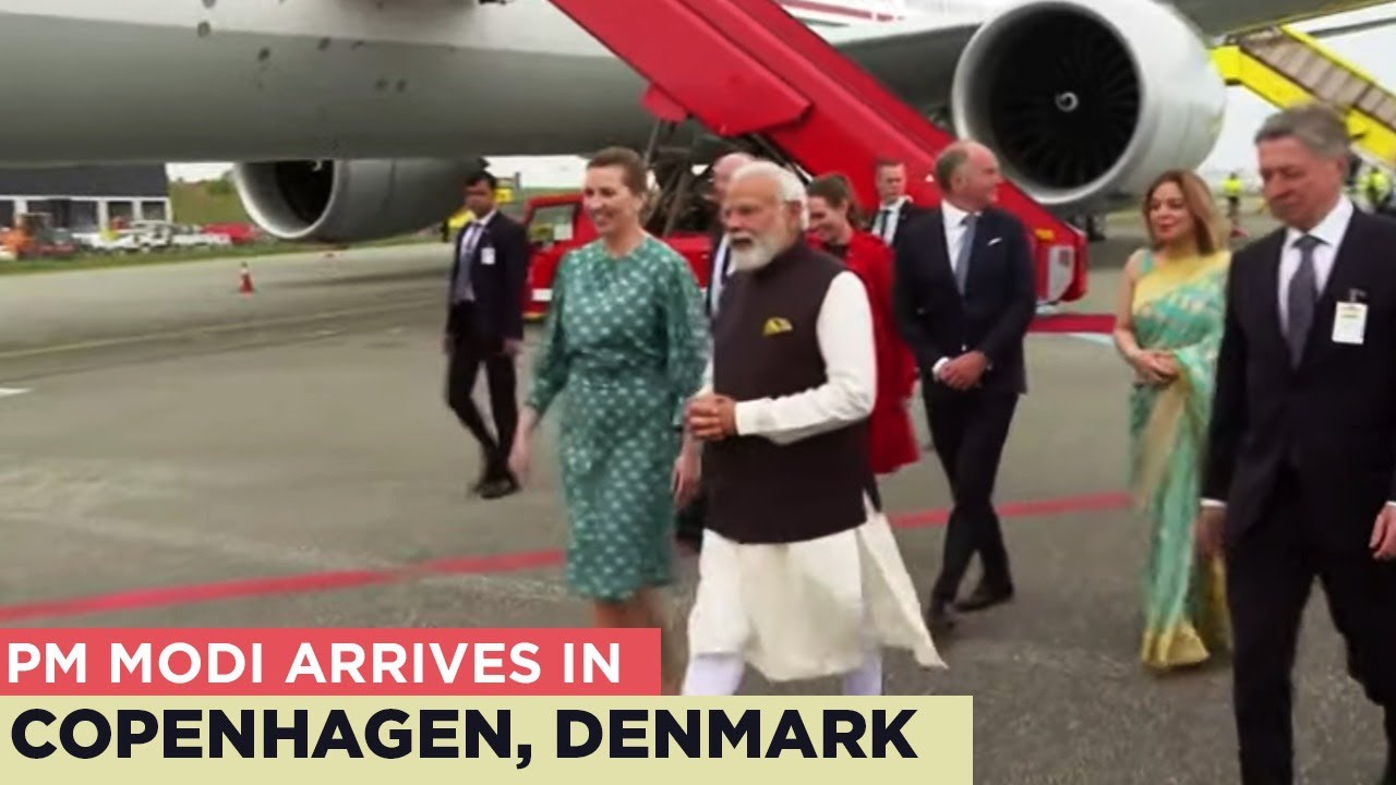 PM Modi arrives in Copenhagen, Denmark