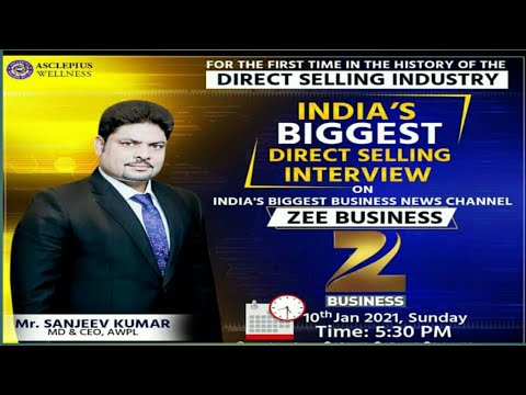 India,s Biggest  Direct Selling Interview  on India,s  biggest Business  News  channe l Zee Business