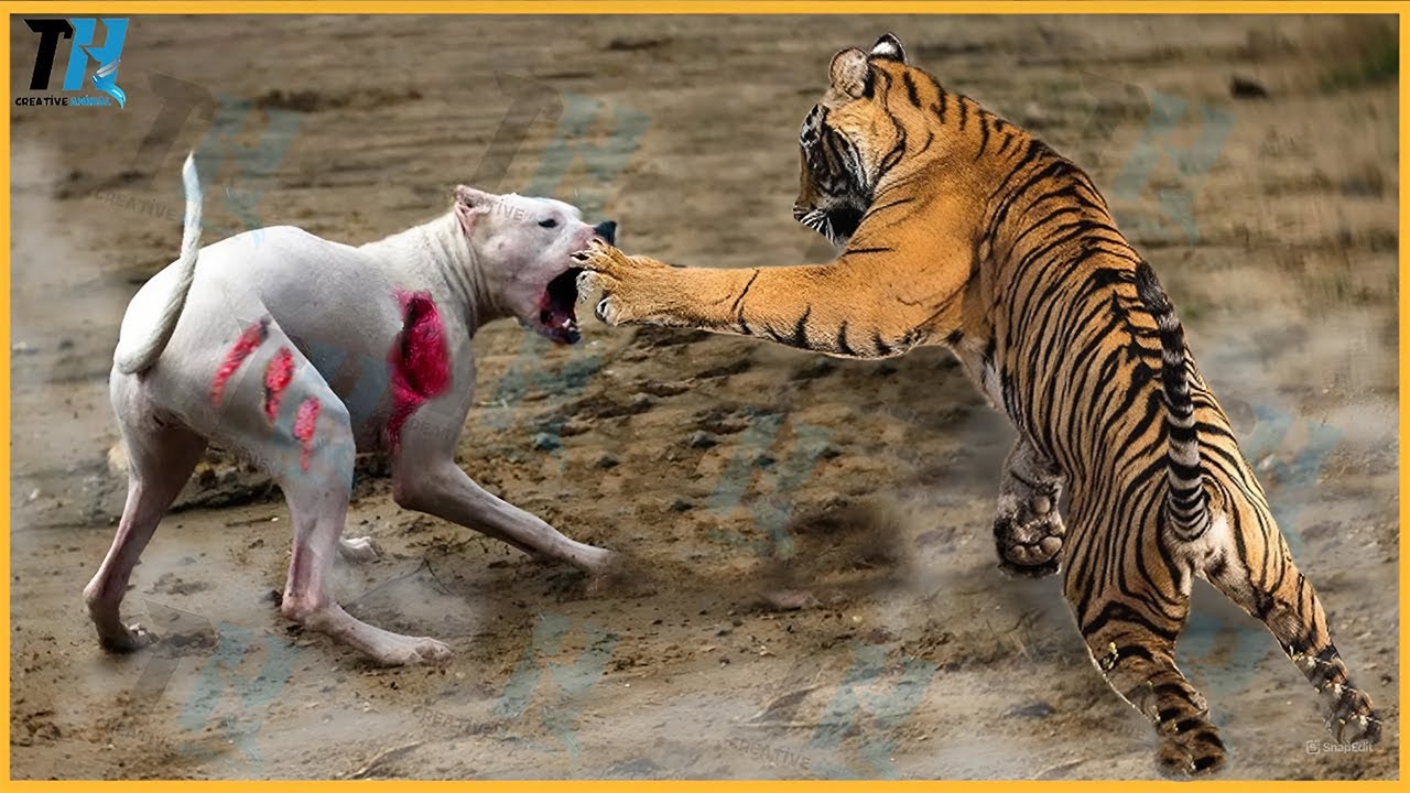 Shocking Showdown Crocodile Enters Tiger Territory Crocodile, Dog Animals Fight TTH Creative Animal