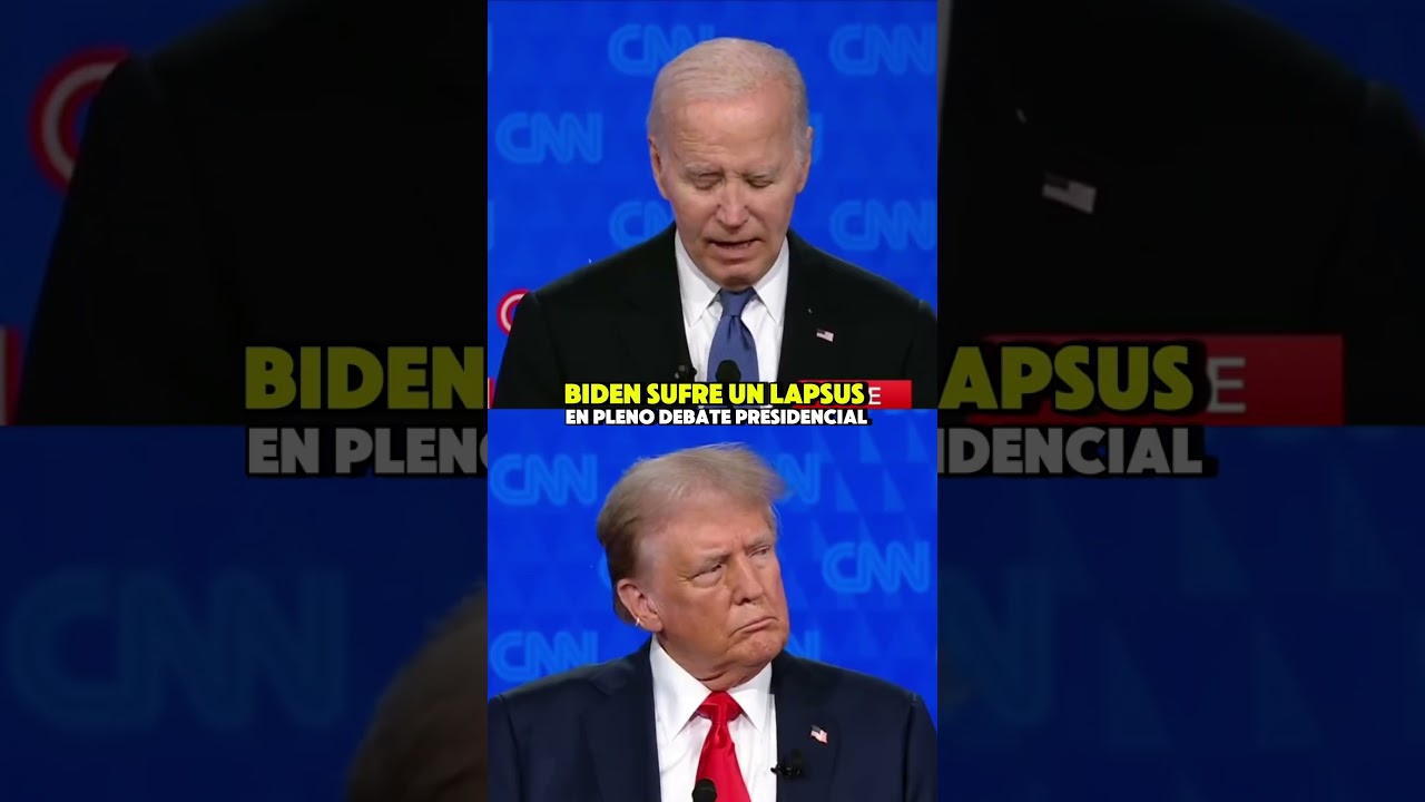 !Biden entra en lapsus en el debate contra trump¡ una gran verguenza