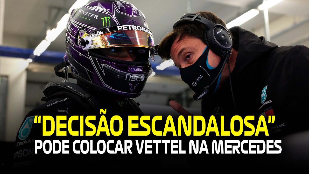 VETTEL VIRA O SUBSTITUTO DE HAMILTON APÓS “DECISÃO ESCANDALOSA” QUE PODE TIRAR O HEPTA DA F1