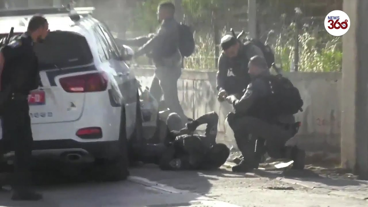 Palestinian gunned down after ramming car into Israeli police- News 360 Tv