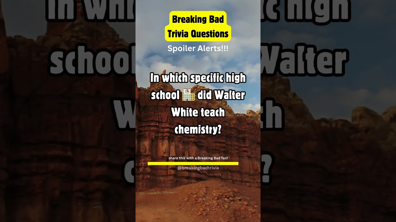 Breaking Bad Trivia – did you know the answer? #breakingbad #breakingbadtrivia #trivia