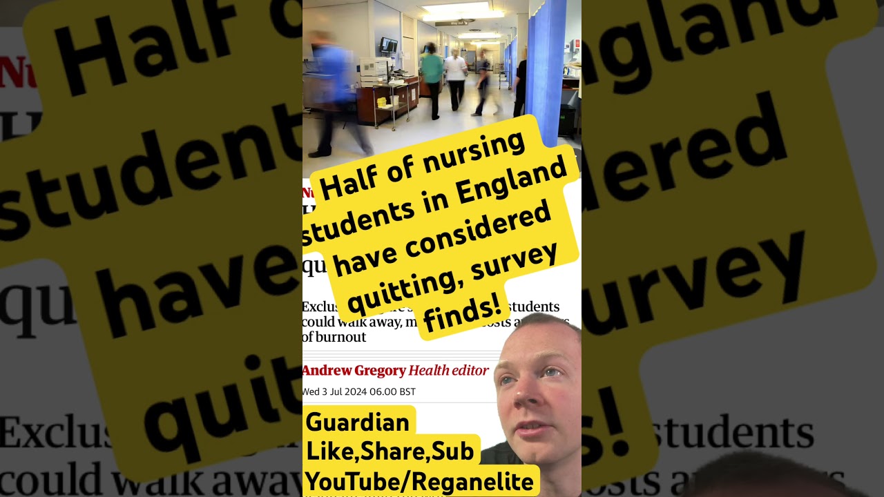 Half of nursing students in England have considered quitting, survey finds! #news #uknews #uk