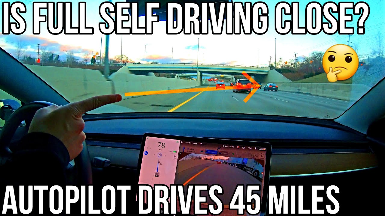 Autopilot Drives 45 Miles Including City Streets With NO Disengagements | TESLA CHALLENGE #15 | FSD