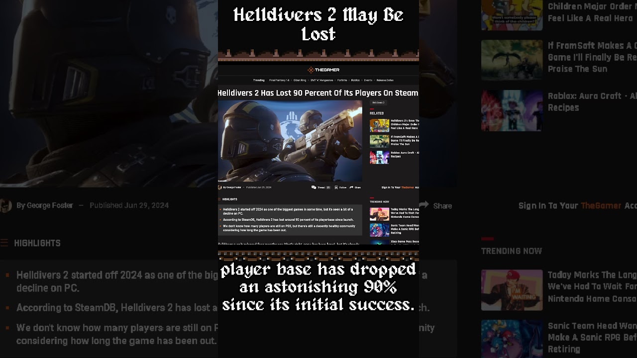 #helldivers2 May Be Lost #shorts