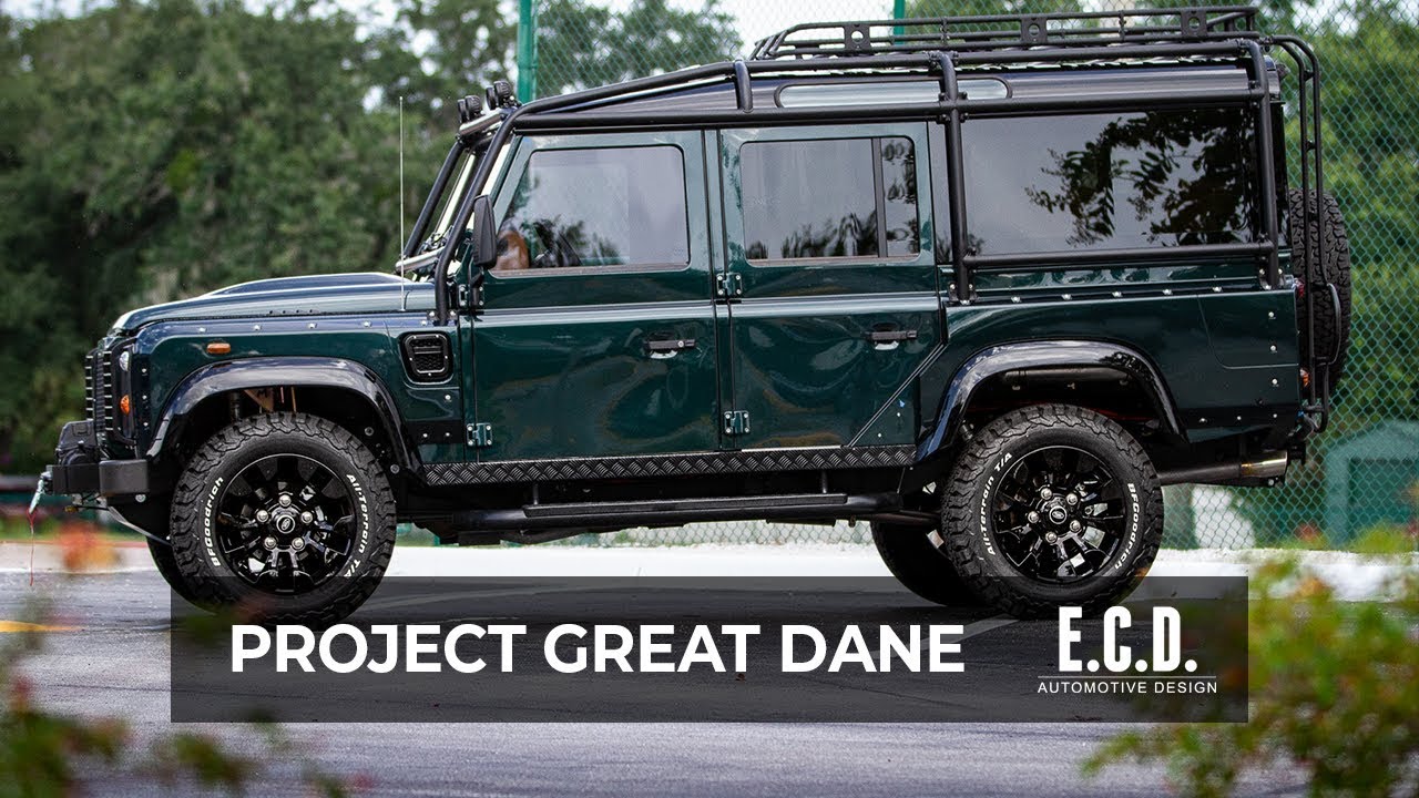 Custom Wide-body Defender 110 vs G-Wagon – Defender Gets More Attention  | Project Great Dane | D110