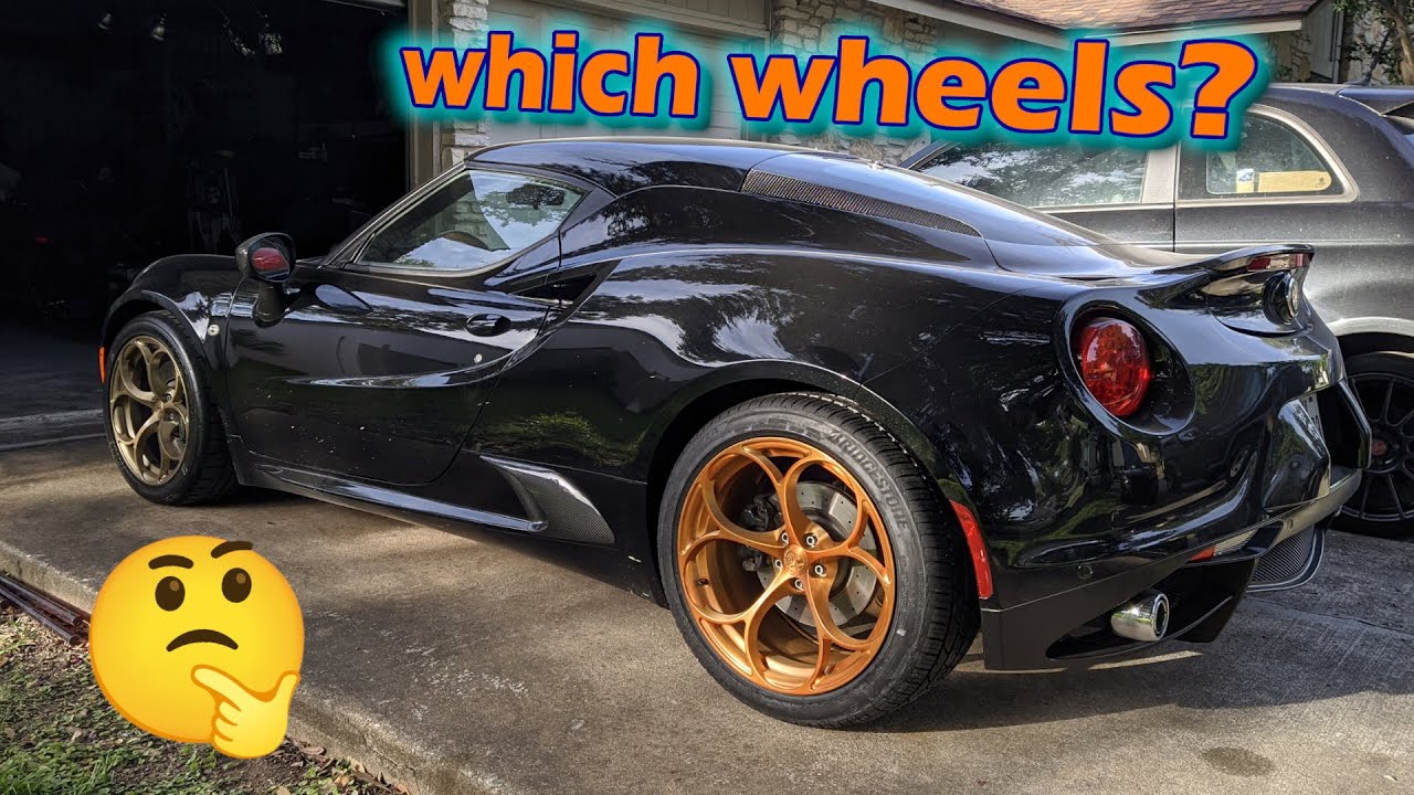 BSPK Forged Alfa Romeo 4C Wheels – mounting tires & comparing colors