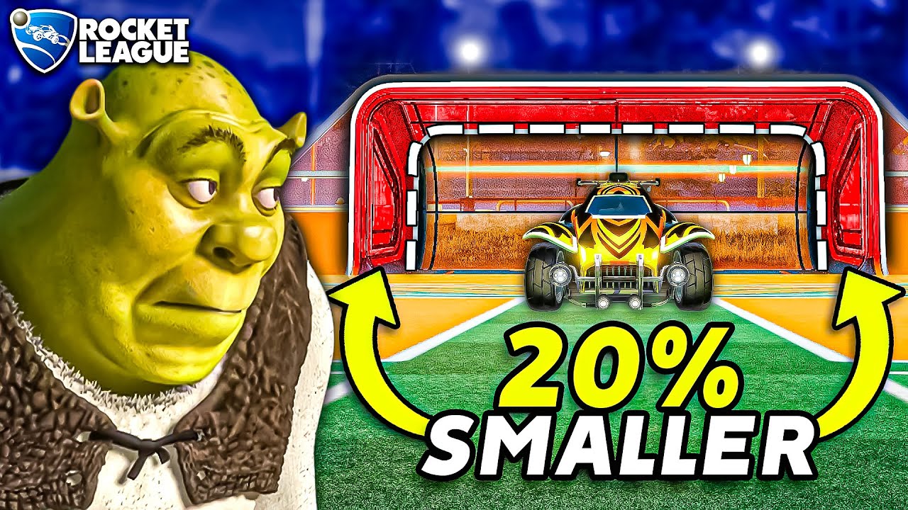 I SECRETLY made the goal SMALLER… he never noticed (Rocket League Prank)