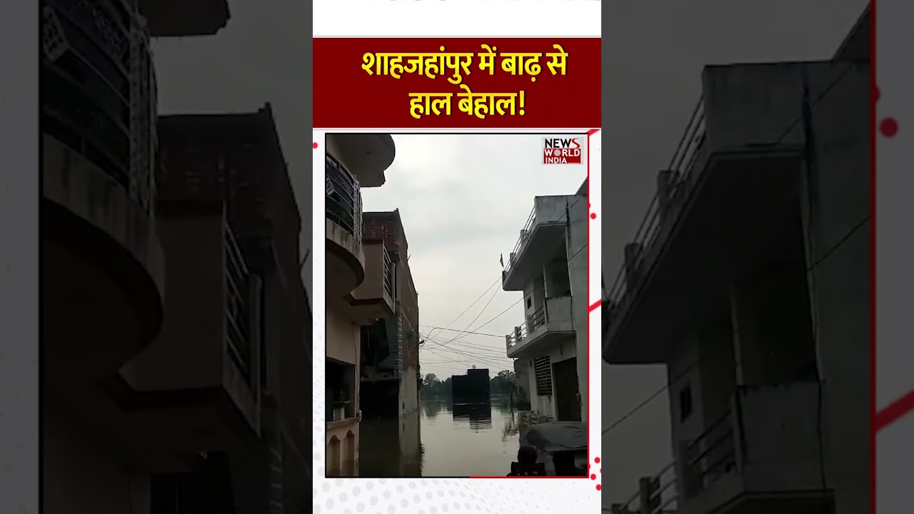 शाहजहांपुर में बाढ़ से हाल बेहाल ! #short | SHAHJAHANPUR | MONSOON