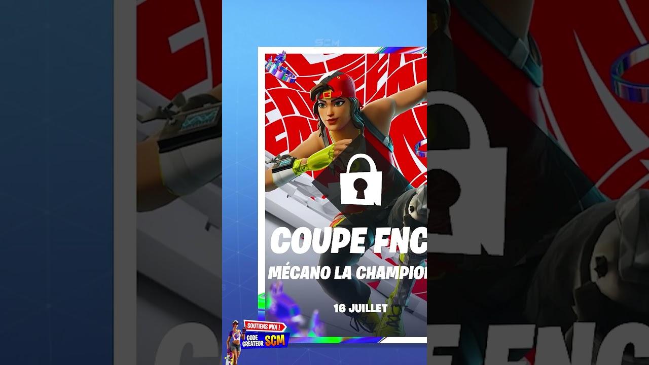 Comment Avoir le Skin Mécano la Championne Gratuit Fortnite, Débloquer Pack FNCS Saison 3 Chapitre 5