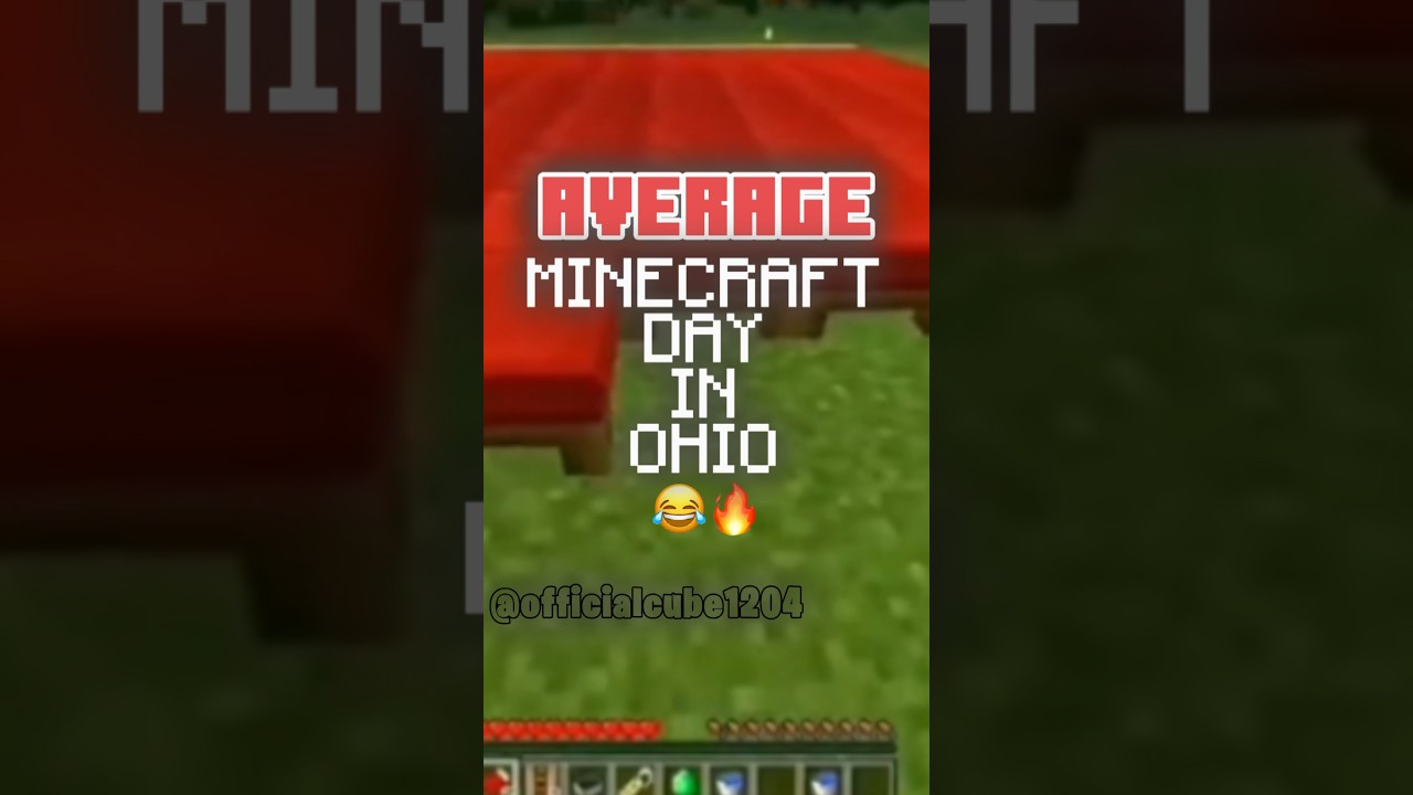 AVERAGE DAY IN MINECRAFT OHIO!!! #tiktok #toxic5018 #minecraft #shorts #comedy #funny #meme #ohio