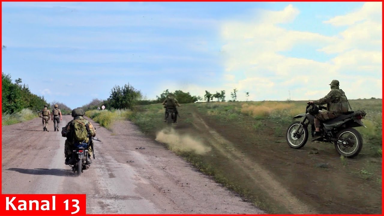 Russians in motorcycles vs. Ukrainian drones in the front -“Motorized riflemen” in tough condition