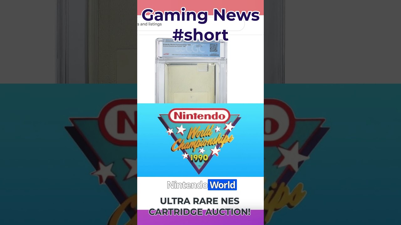 ULTRA-RARE NES Gold Cartridge Auction currently at $77K!