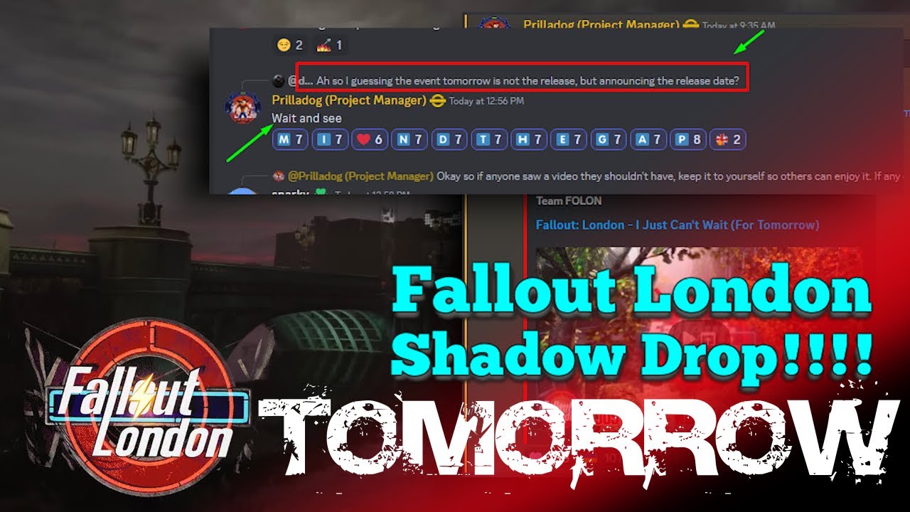 Fallout London SHADOW DROP, it will be releasing tomorrow!