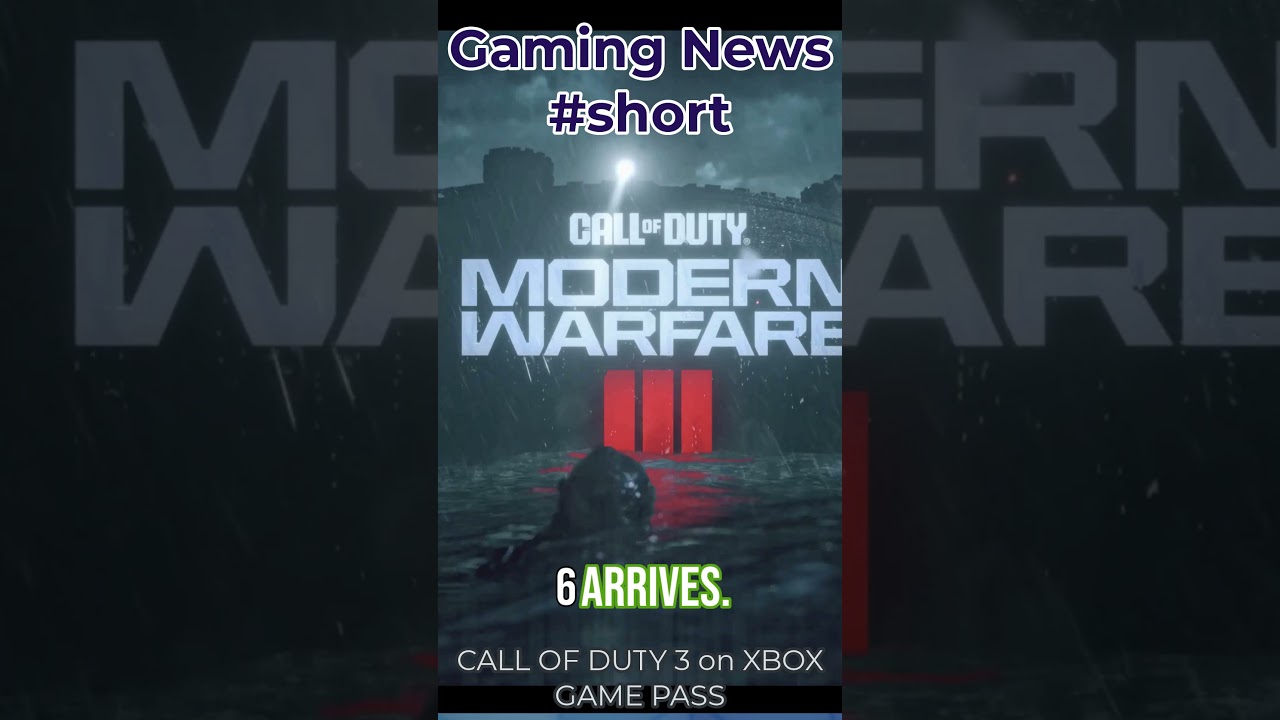 Call of Duty: Modern Warfare 3 Dropping on Game Pass soon