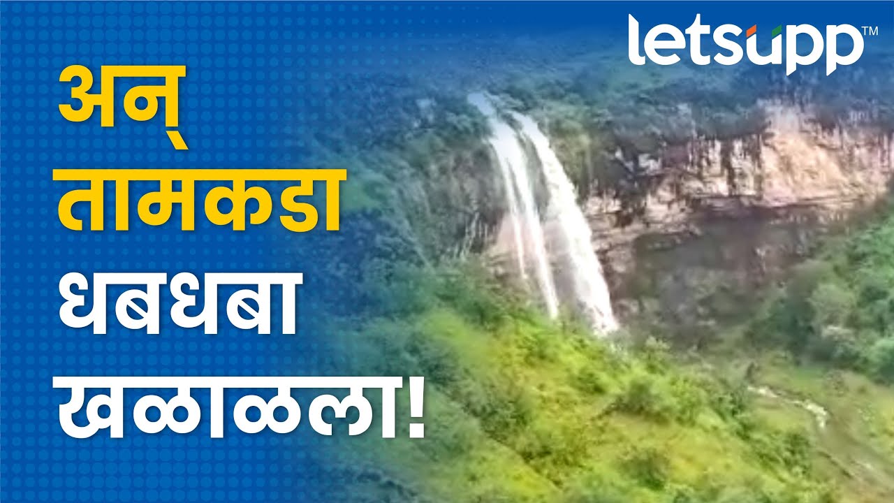 Tamkada Waterfall : तामकडा धबधबा कसा वाहतोय? पाहा | LetsUpp Marathi