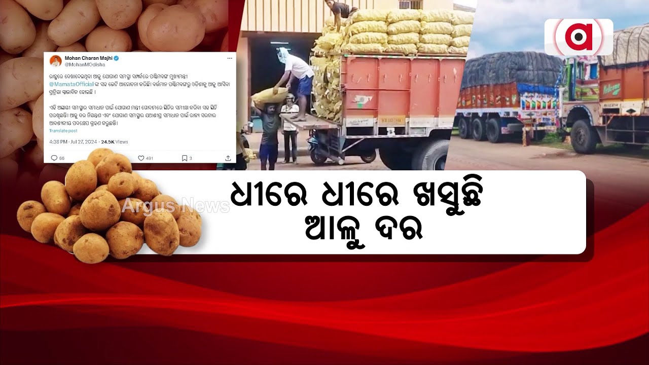 ଧୀରେ ଧୀରେ ଖସୁଛି ଆଳୁଦର || Potato Price