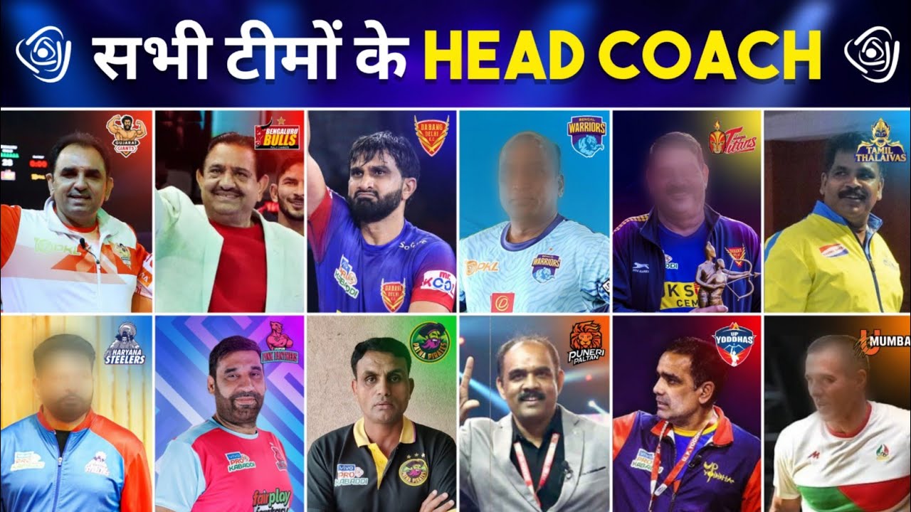 Pro Kabaddi 2024 All Teams Head Coach List | PKL Season 11 Head Coaches | Sports Universe