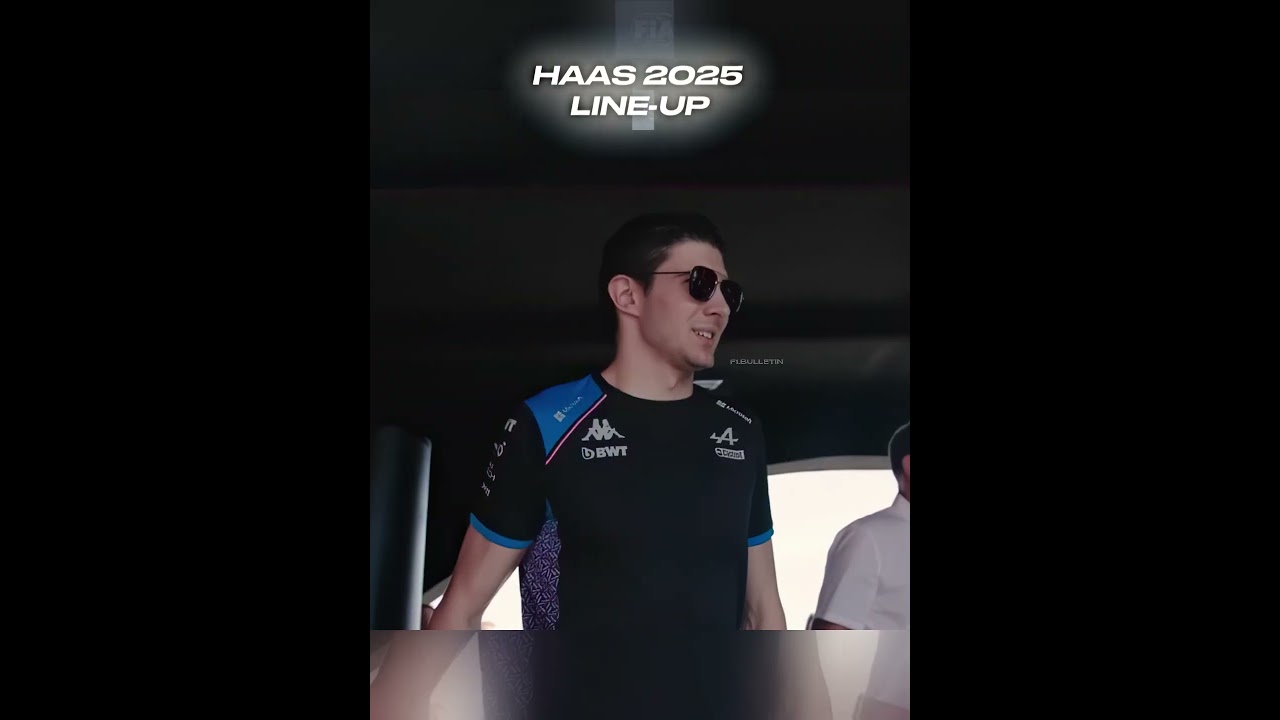 Haas 2025 Lineup Oliver Bearman and Esteban Ocon #f1 #formula1