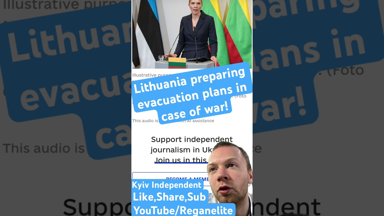 Lithuania preparing evacuation plans in case of war! #news #worldnews #lithuania #russia #nato #eu