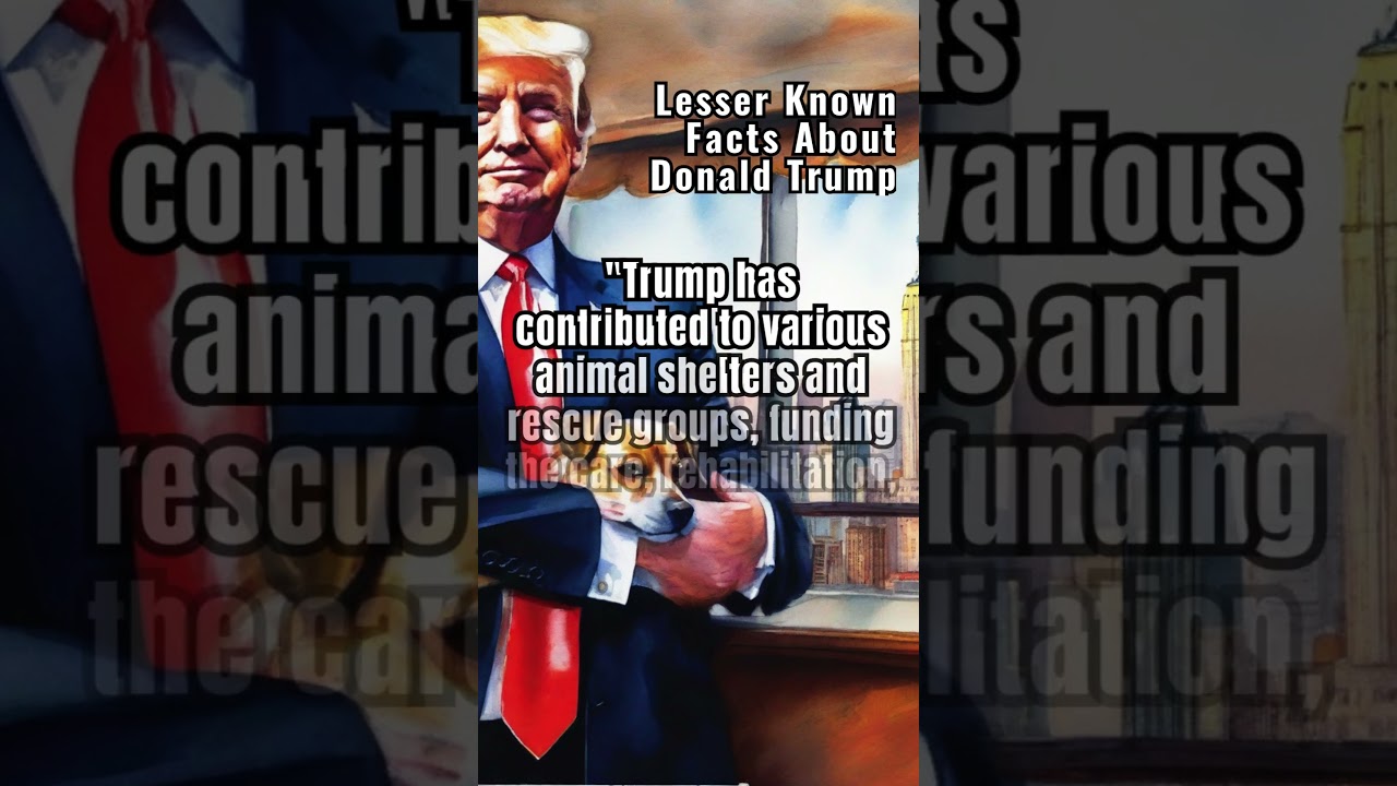 Millions to Rescue Shelters | Lesser Known Facts about President Trump | #news #america #shorts