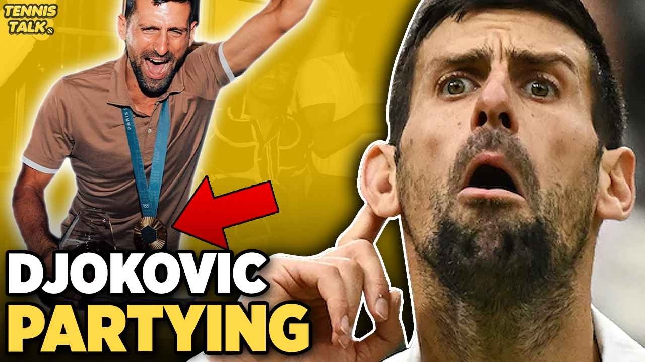 Djokovic Parties after Winning Gold at Paris Olympics 2024 | Tennis News